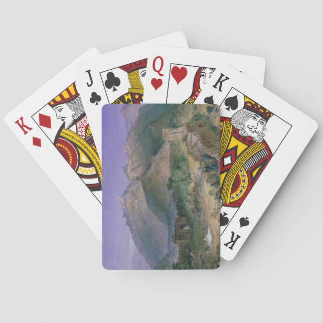 Chinans Underbara vägg, 1886 (w/c) Spelkort (Baksidan)