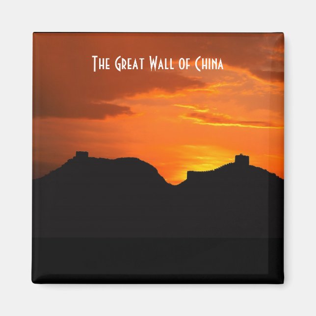 Chinans Underbara vägg (solnedgång) Magnet (Framsidan)