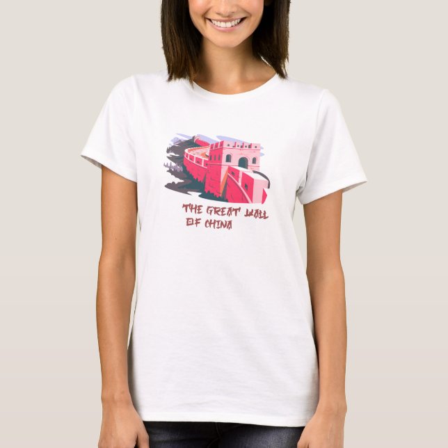 Chinans Underbara vägg T Shirt (Framsida)
