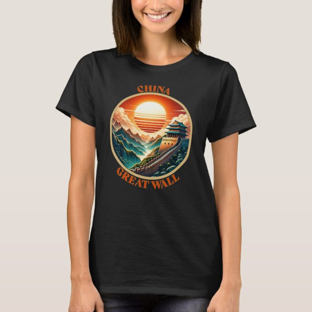 Chinans Underbara vägg T Shirt (Framsida)