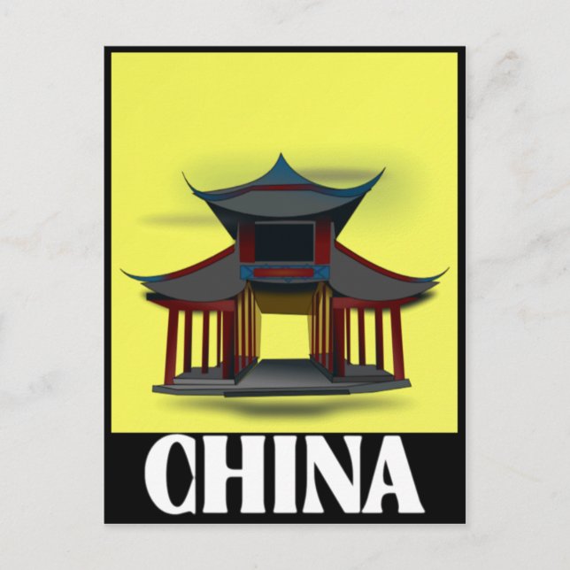 Chinans utformning vykort (Framsida)