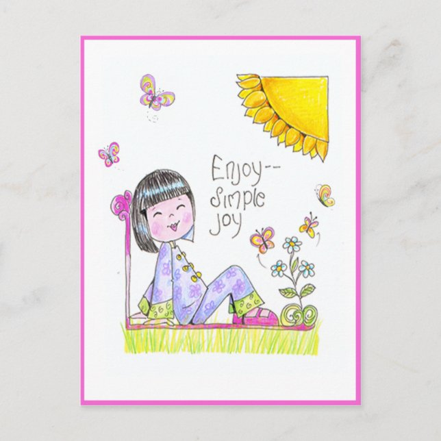 Chinans vykort för flickor (Framsida)