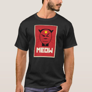 Chinaordförande Mao som kommunistisk katt Tee Shirt