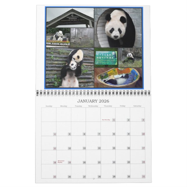 ChinaPandaäventyr - kalender 2012 (Jan 2026)