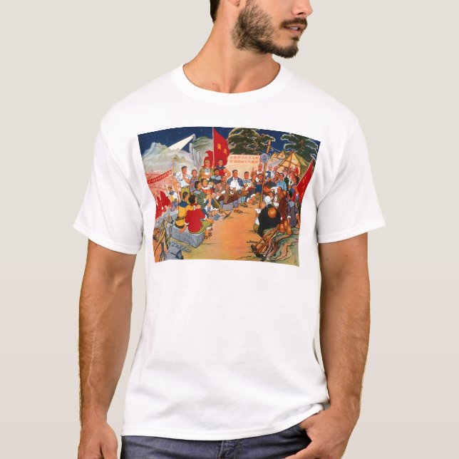 Chinapropagandakonst Tee Shirt (Framsida)