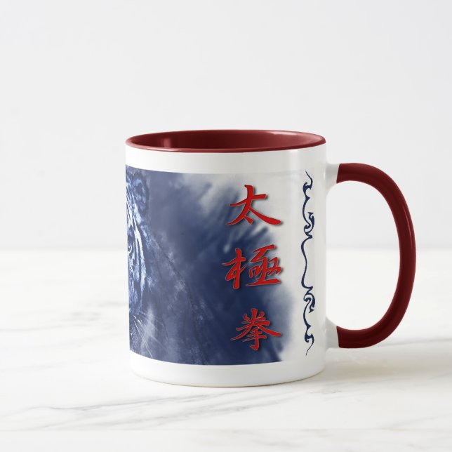 chinas för letras för taza   tigreletras mugg (Höger)