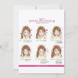 ChinatiEyebrow Microblading Aftercare Instructions Inbjudningar