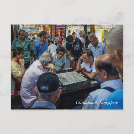 Chinatown centrerar, Singapore Vykort