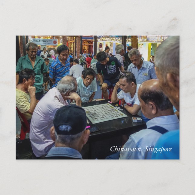 Chinatown centrerar, Singapore Vykort (Framsida)