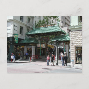 Chinatown Grind, San Francisco Photo Postcards Vykort