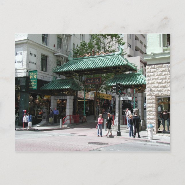 Chinatown Grind, San Francisco Photo Postcards Vykort (Framsida)