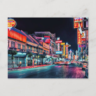 Chinatown i natt vykort