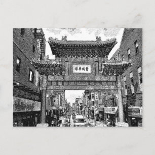 Chinatown i Philadelphia Vykort