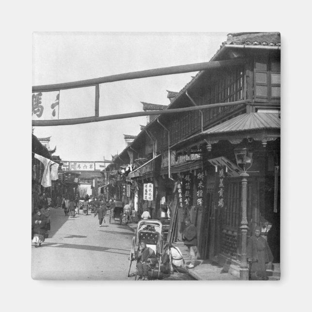 Chinatown i Shanghai, slutet av 1800-talet Magnet (Framsidan)