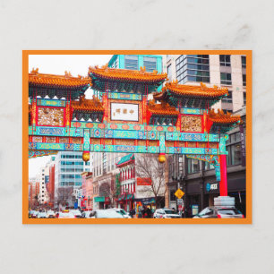 Chinatown i Washington DC. Helg Vykort