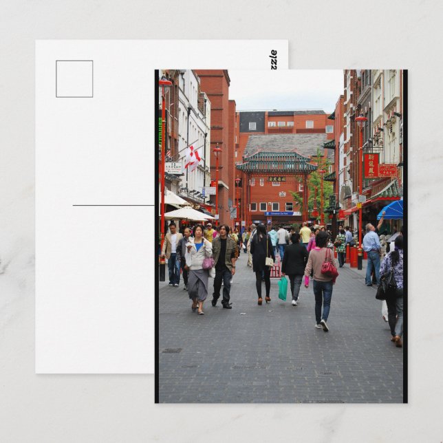 Chinatown London Vykort (Fram/baksida)