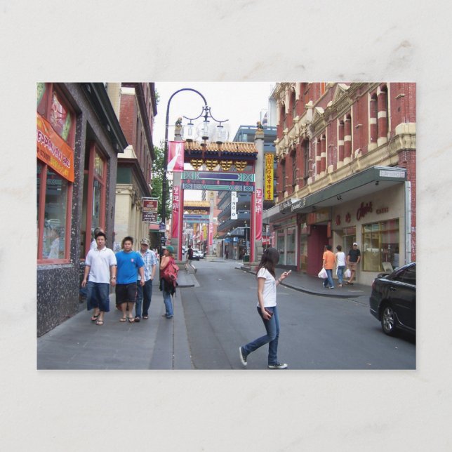 Chinatown - Melbourne, Australien Vykort (Framsida)