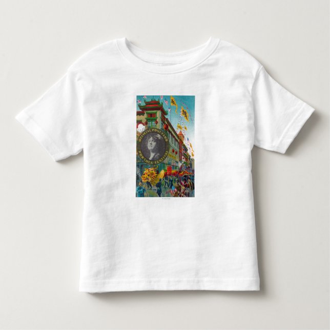 Chinatown parad för den Portola festivalen Tee Shirt (Framsida)
