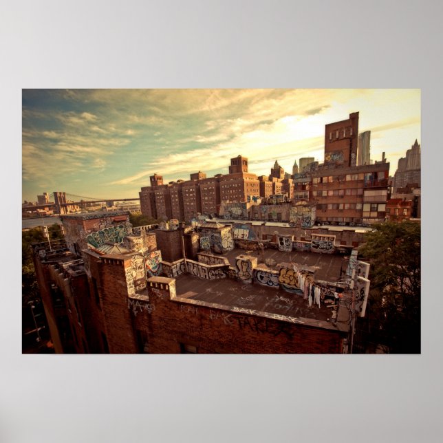 Chinatown Rooftop Graffiti Poster (Framsidan)