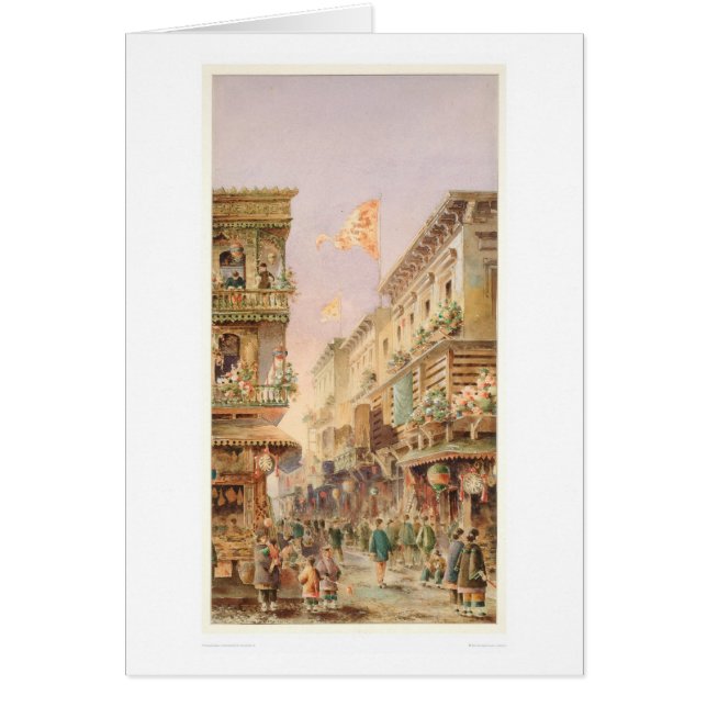 Chinatown San Francisco (0108A) Hälsningskort (Framsidan)