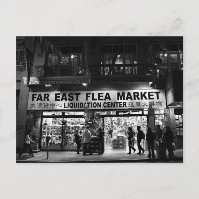 Chinatown, San Francisco, CA. Vykort (Framsida)