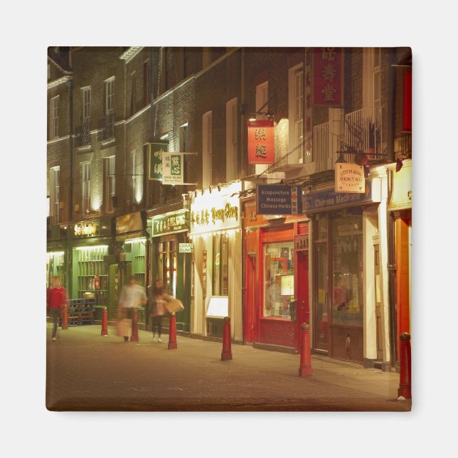 Chinatown, Soho, London, England, Förenade kungari Magnet (Framsidan)