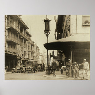 Chinatown Street i San Francisco Poster