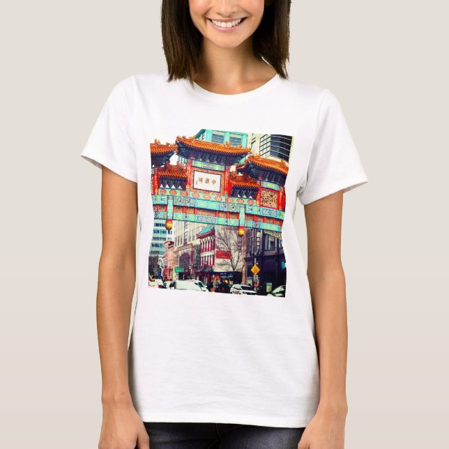 Chinatown, Washington DC. USA T Shirt (Framsida)