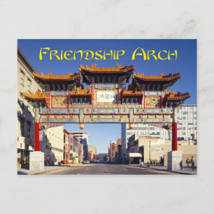 Chinatown's Vänskap Archway i Washington, D.C. Vykort