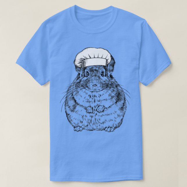 Chinchilla Animal Chef Funny Cooking Cook T Shirt (Design framsida)