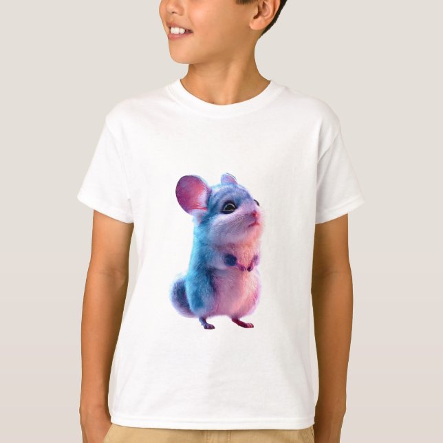 Chinchilla Barn Bomullssocker Barn T Shirt (Framsida)