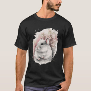 Chinchilla Cherry Blommar Japanska Sakura Watercol T Shirt