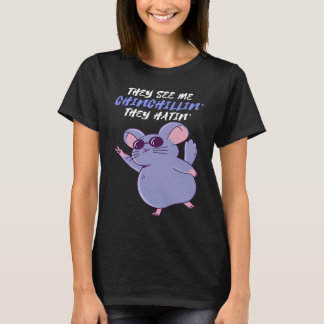 Chinchilla Chillin' Hatin'  Chinchilla Owner Cute  T Shirt
