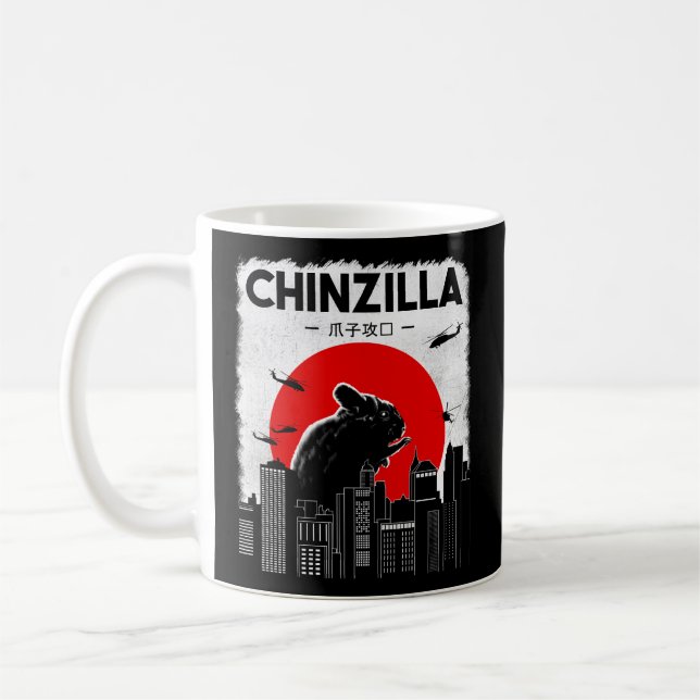 Chinchilla Chinzilla Chinchilla Kaffemugg (Vänster)