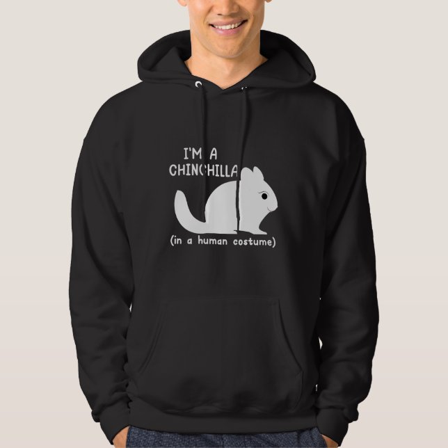 Chinchilla Costume Cute Chinchillas Hoodie (Framsida)