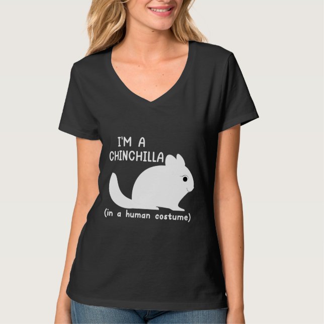 Chinchilla Costume Cute Chinchillas T Shirt (Framsida)