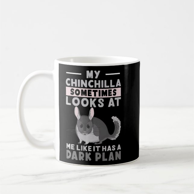 Chinchilla design för en gnent Älskare Kaffemugg (Vänster)