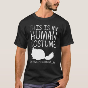 Chinchilla Easy Halloween Human Costume Rodent DIY T Shirt