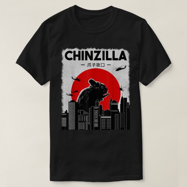 Chinchilla, Funny Chinzilla Tshirt, Chinchilla Lo T Shirt (Design framsida)