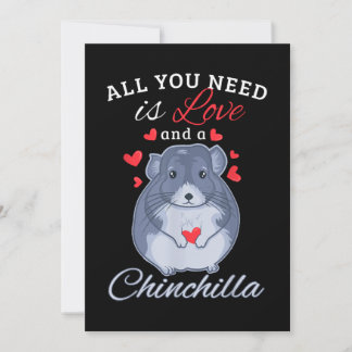 Chinchilla Gift Funny Cute Pet Animal Lover Owner Julkort