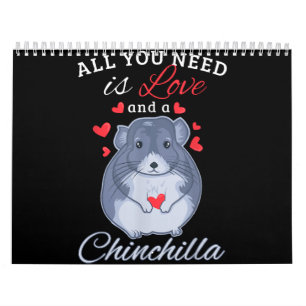 Chinchilla Gift Funny Cute Pet Animal Lover Owner Kalender