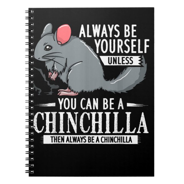 Chinchilla Gift Funny Cute Pet Anteckningsbok (Framsidan)