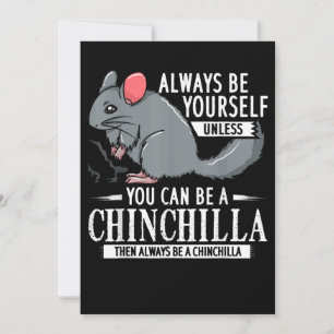 Chinchilla Gift Funny Cute Pet Julkort
