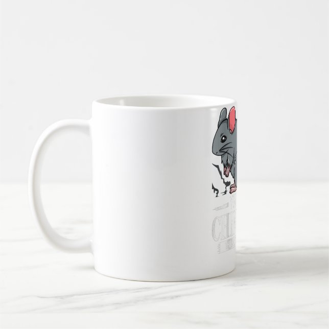 Chinchilla Gift Funny Cute Pet Kaffemugg (Vänster)