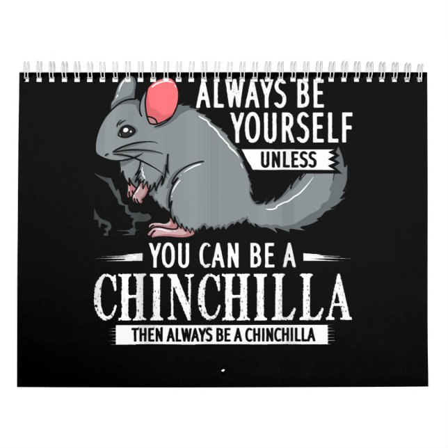 Chinchilla Gift Funny Cute Pet Kalender (Omslag)