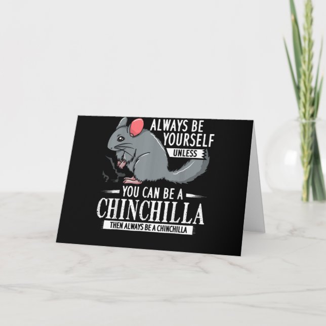 Chinchilla Gift Funny Cute Pet Kort (Framsida)