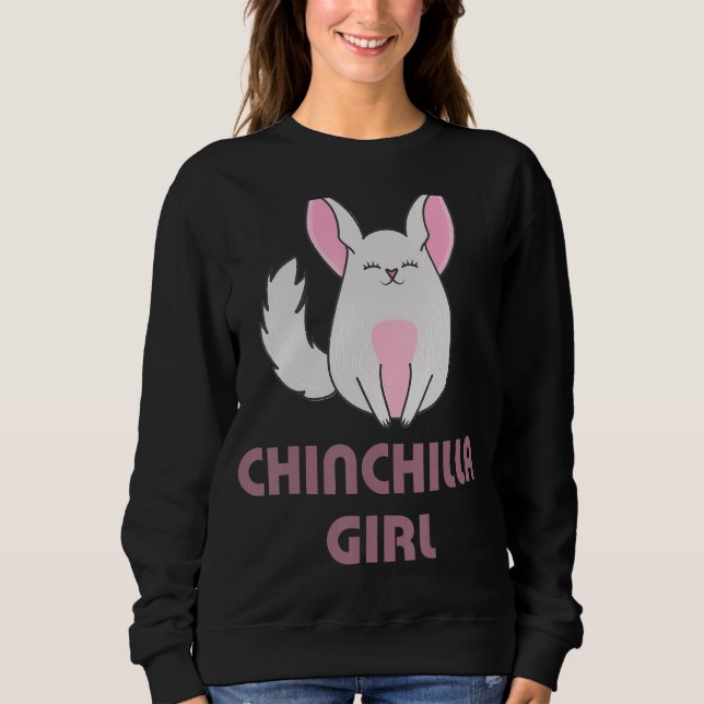 Chinchilla Girl Dam T Shirt (Framsida)