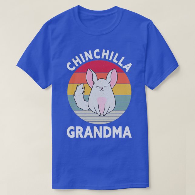 Chinchilla Grandma Funny Djurälskare Mamma Chinchi T Shirt (Design framsida)
