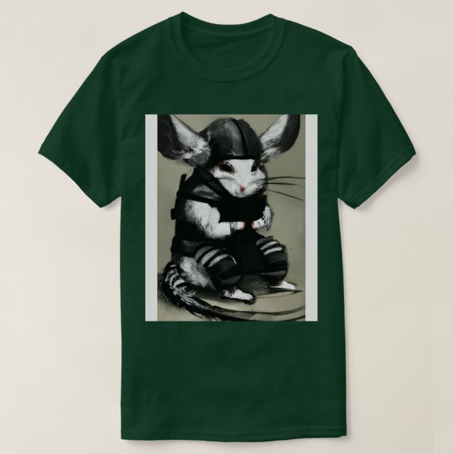 Chinchilla i en ninja-kostym 2 t shirt (Design framsida)