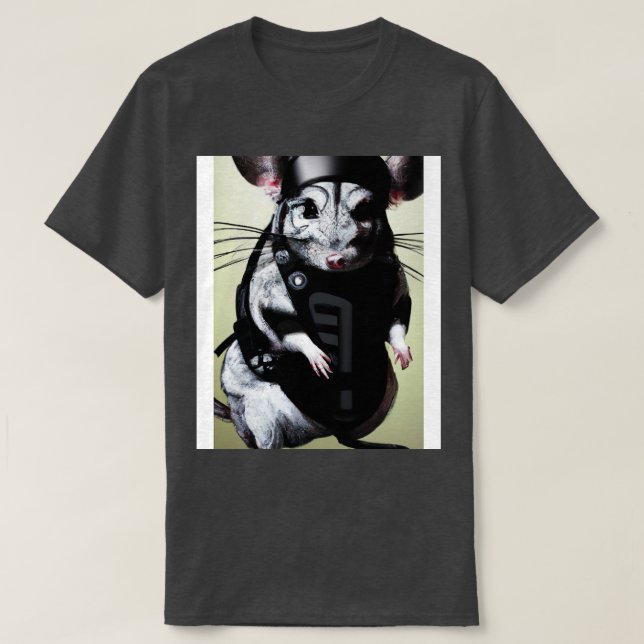 Chinchilla i en ninja-kostym 3 t shirt (Design framsida)
